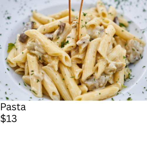 Yellow and Red Cartoon Food Logo